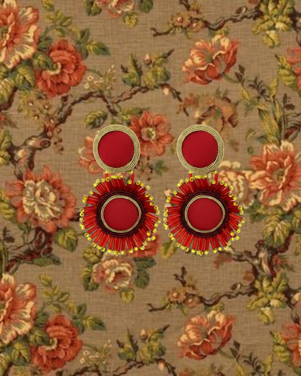 Pendientes Cretonne Scarlet