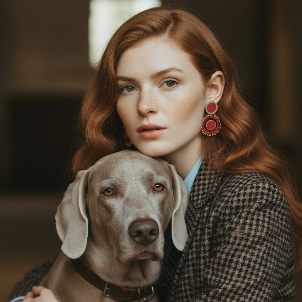 Pendientes Cretonne Scarlet