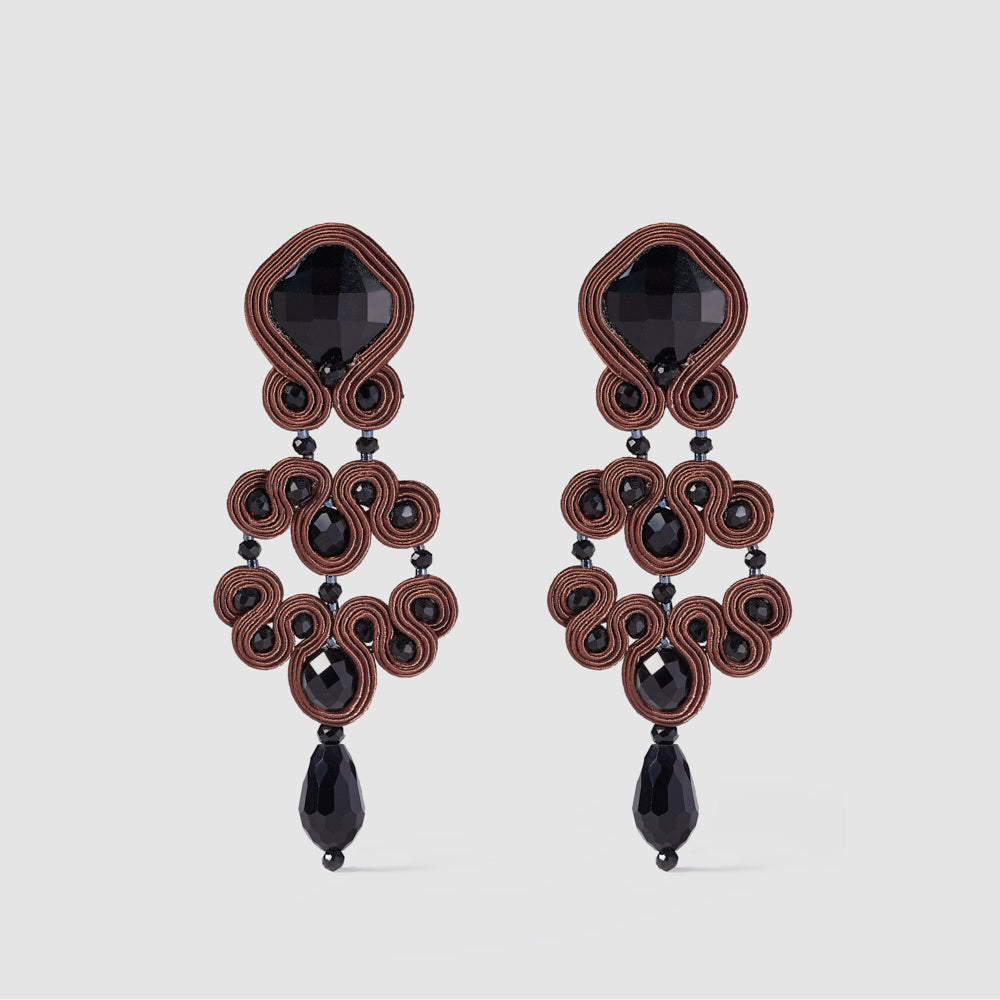 Pendientes Gótico Azabache XL Madera