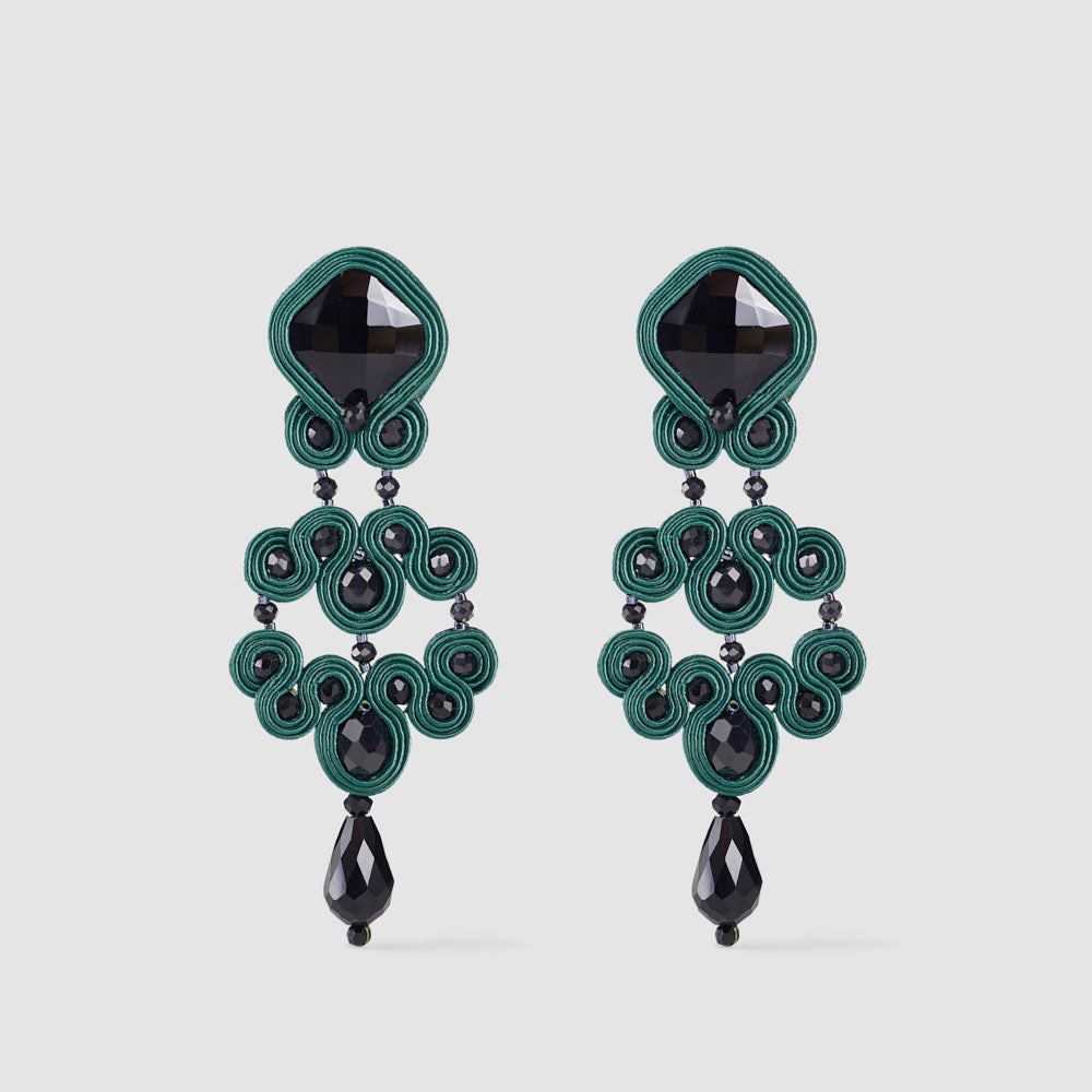 Pendientes Gótico Azabache XL Uranio