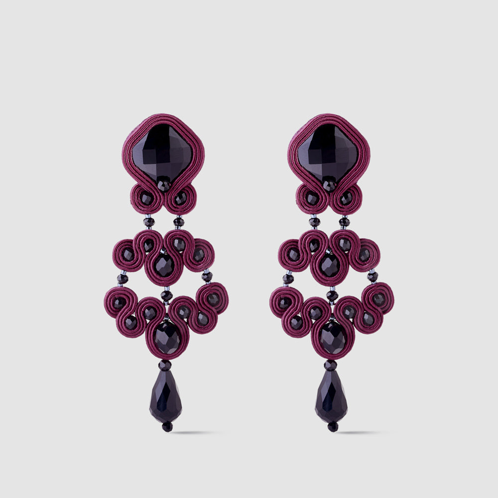 Pendientes Gótico Azabache XL Cobre