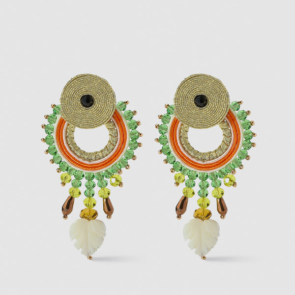 Lime & Tangerine Earrings