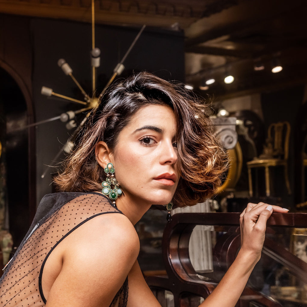 Pendientes María Antonieta Pompadour