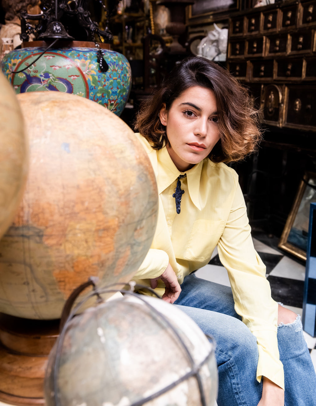 Cruz Gótico Azabache Cobalto