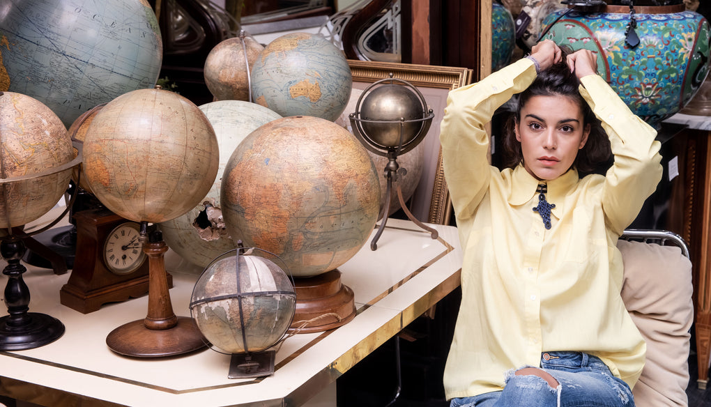 Cruz Gótico Azabache Cobre