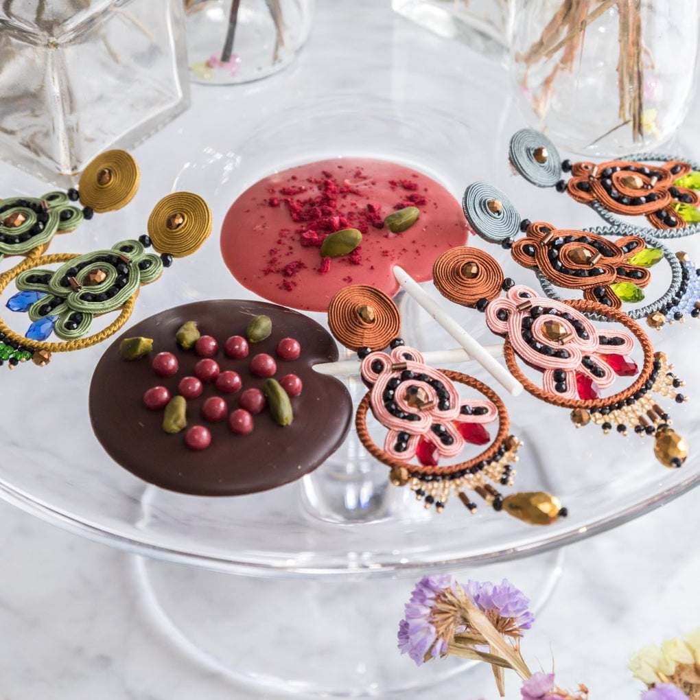 Pendientes Saint-Honoré Pistache