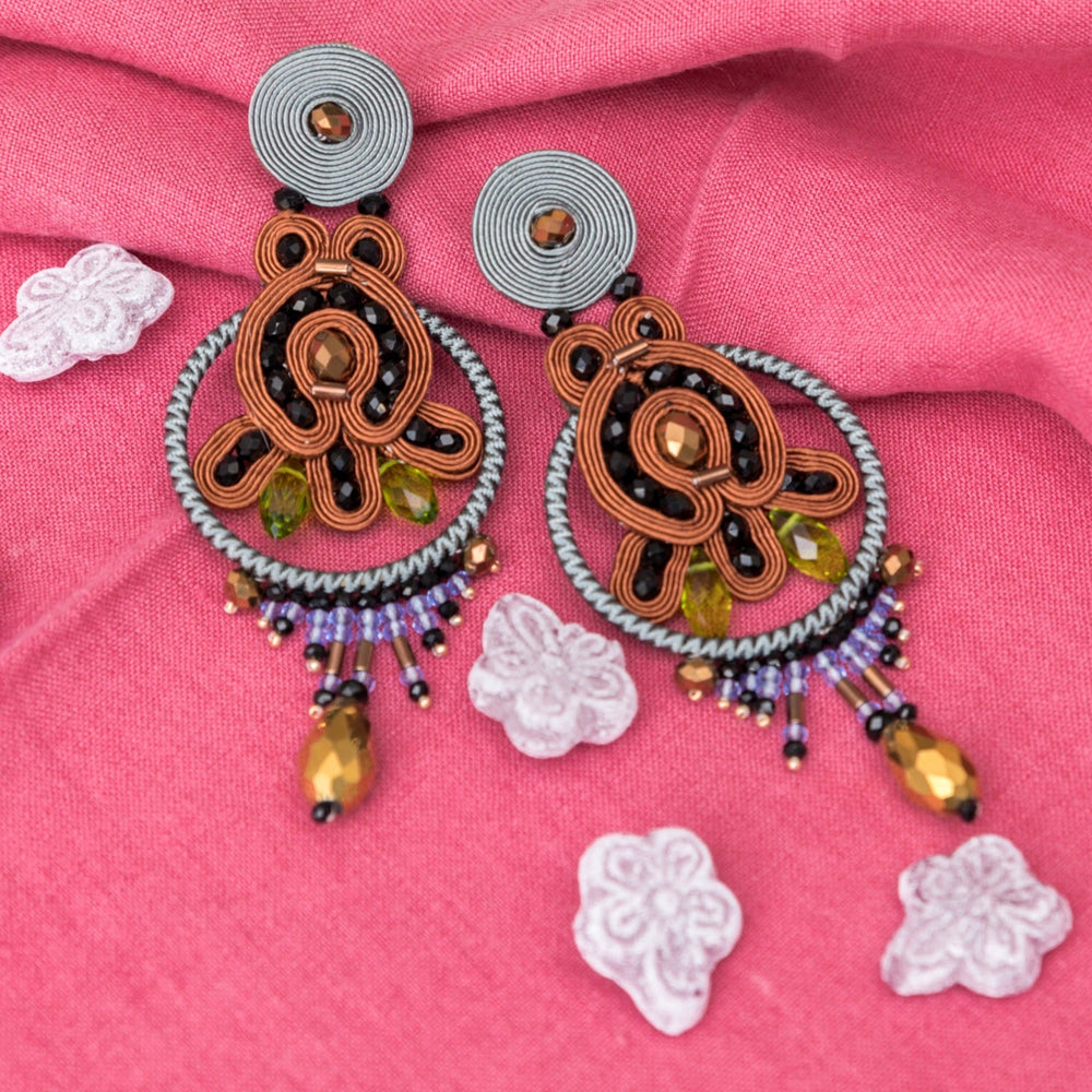 Pendientes Saint-Honoré Choco