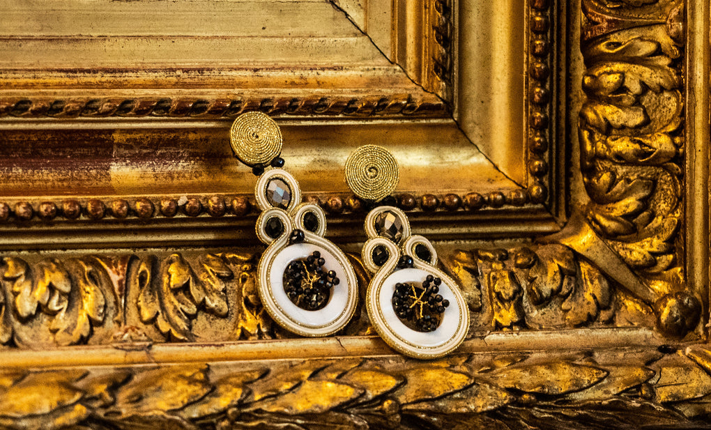 Pendientes Black Blossom