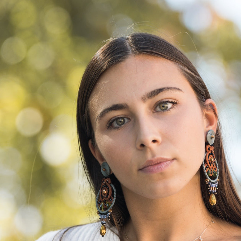 Pendientes Saint-Honoré Choco