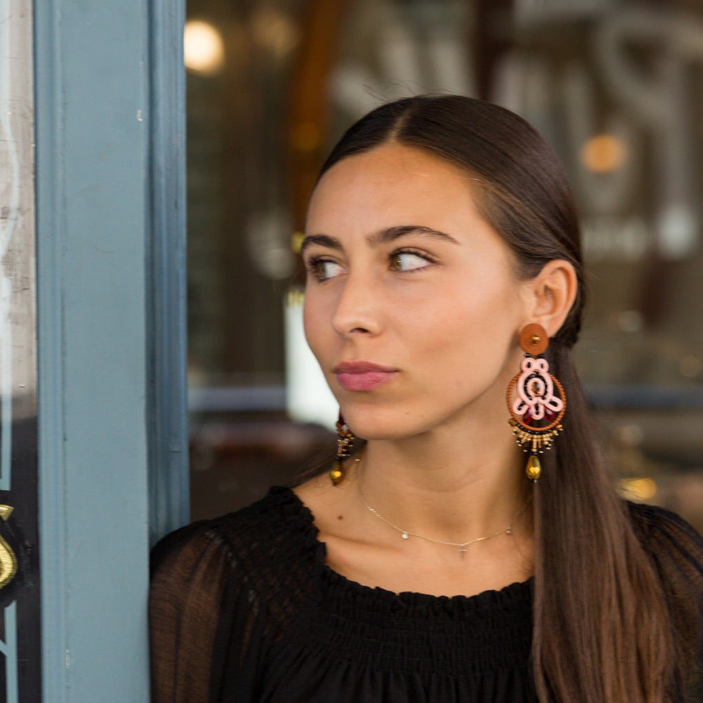 Pendientes Saint-Honoré Fraise