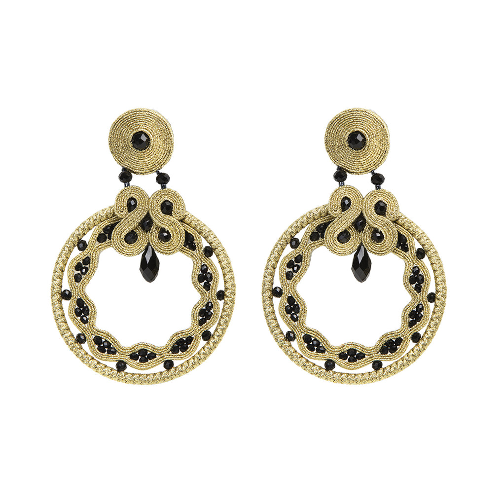 Pendientes Oro & Azabache