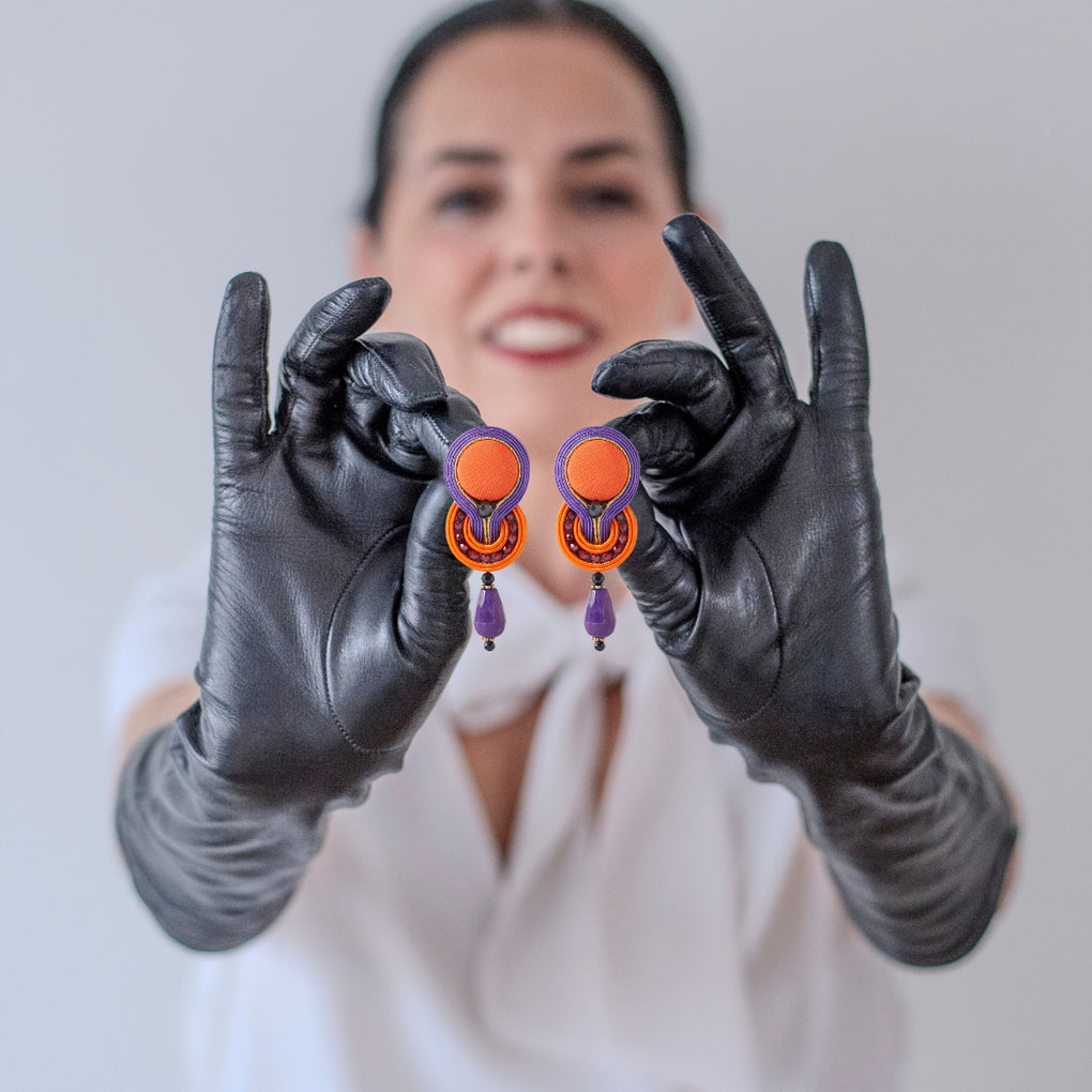 Tommasa Tangerine Earrings