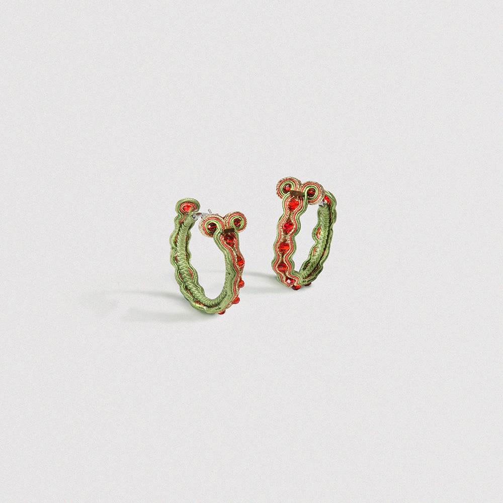 Tomato Cherry hOOps earrings