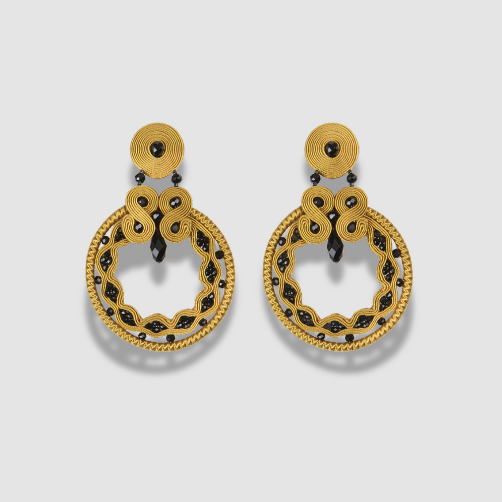 Pendientes Ocre & Azabache