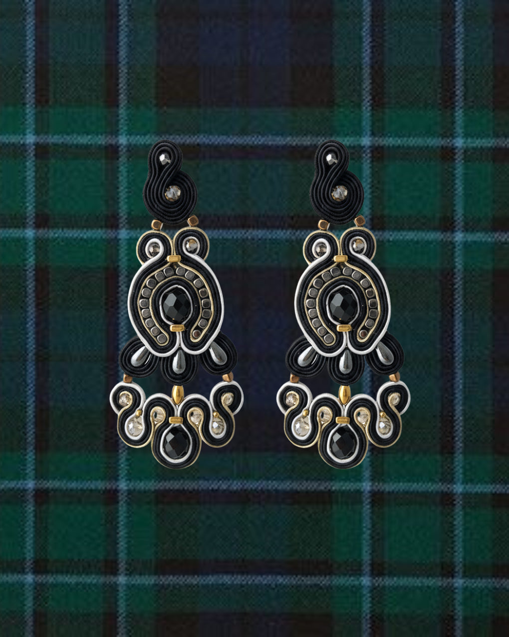 Pendientes Royal Tartan Ebony