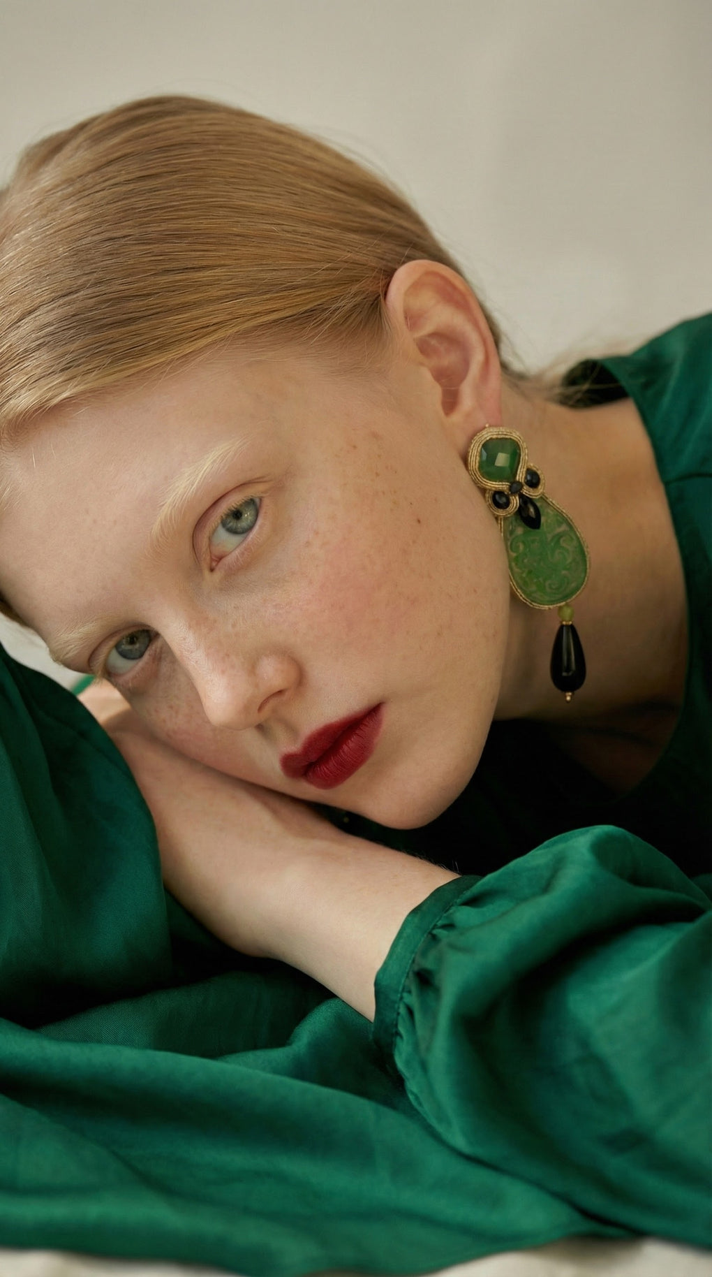 Pendientes Selected Parchís Verde