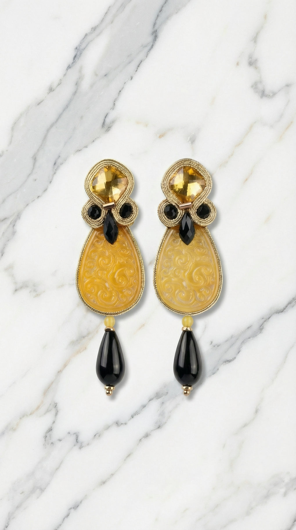 Pendientes Selected Parchís Amarillo