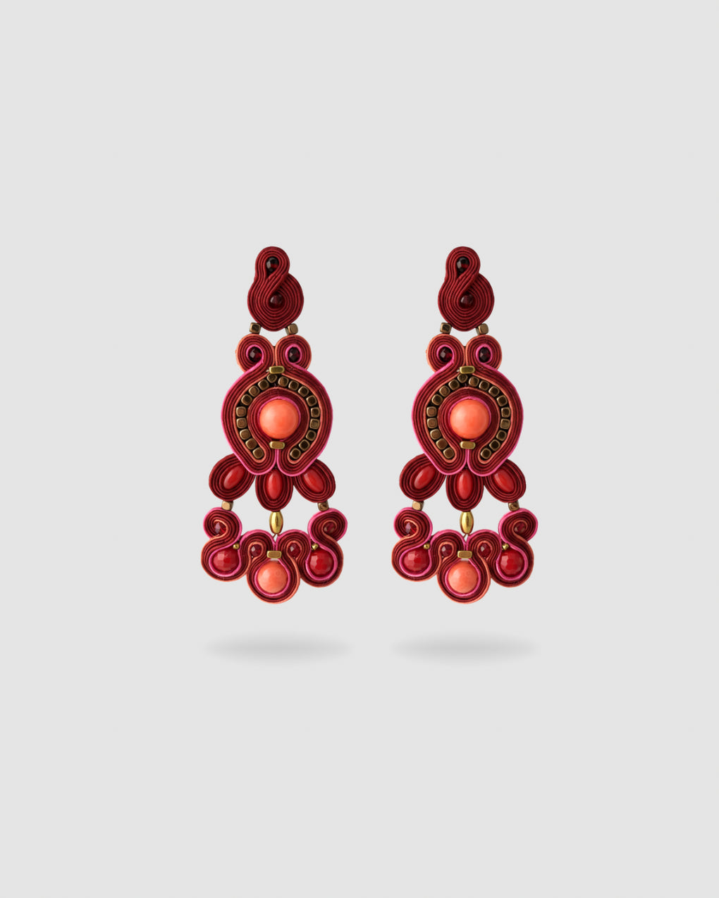 Pendientes Royal Tartan Carmine