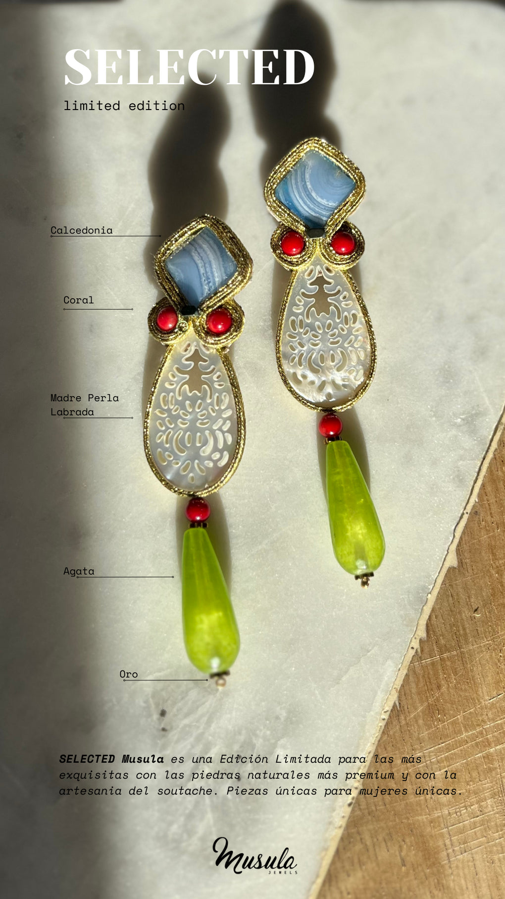 Pendientes Selected Lime