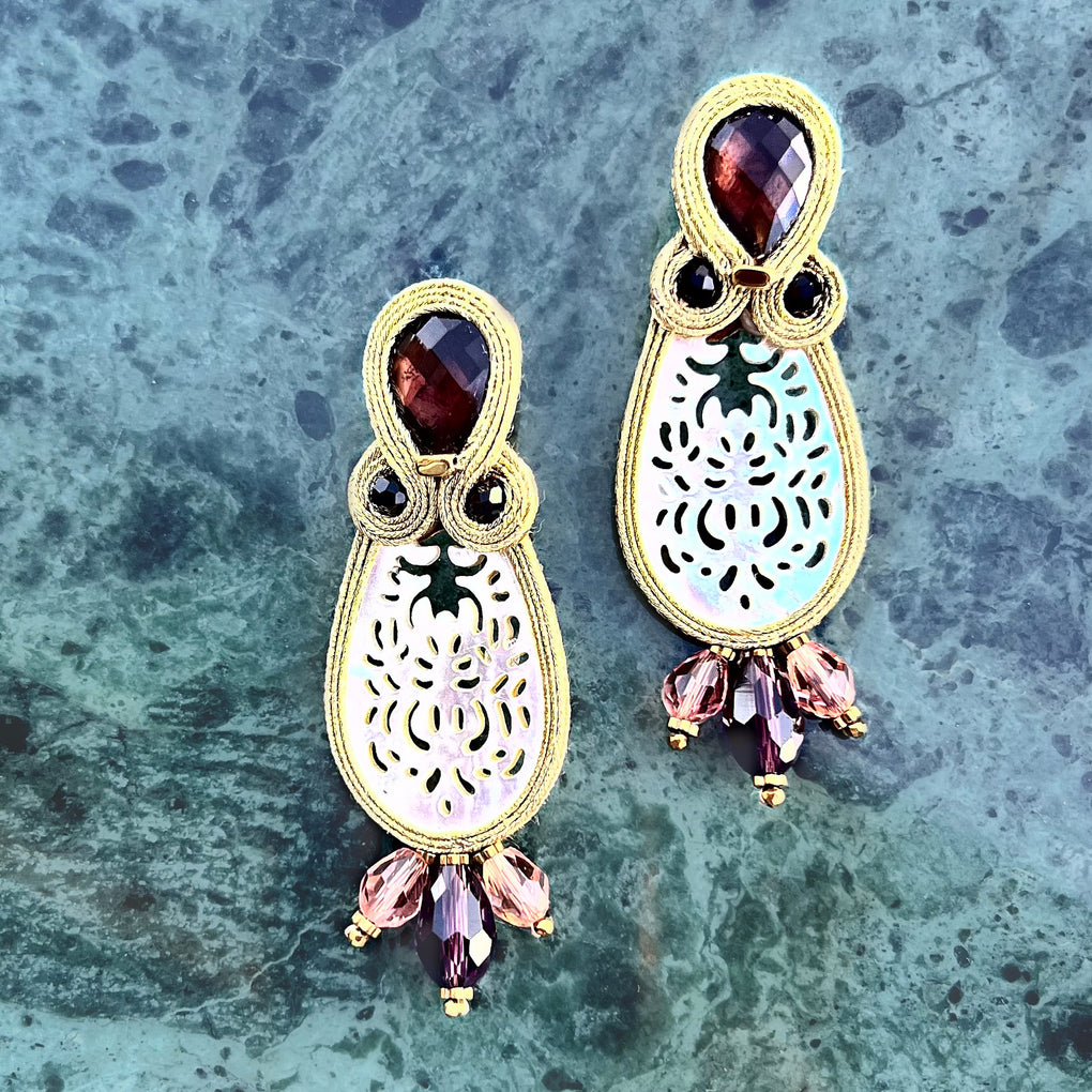 Pendientes Selected Alhambra Orchid